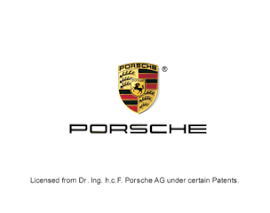 PORSCHE
Licensed from Dr . Ing. h.c.F. Porsche AG under certain Patents.